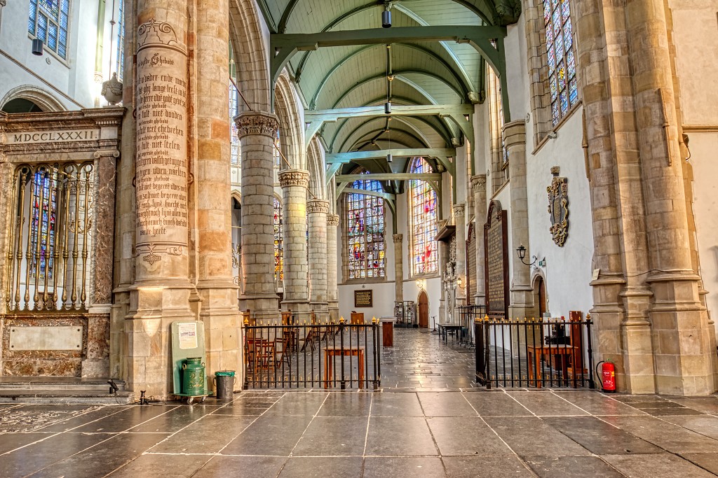 HDR sint-janskerk grote kerk sint-jan sint jan gouda glas in lood eglise church kerkfotografie pelerinage religie religion bedevaartsoord rooms katholiek protestant